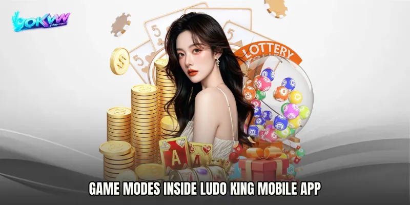 Game Modes Inside Ludo King mobile app