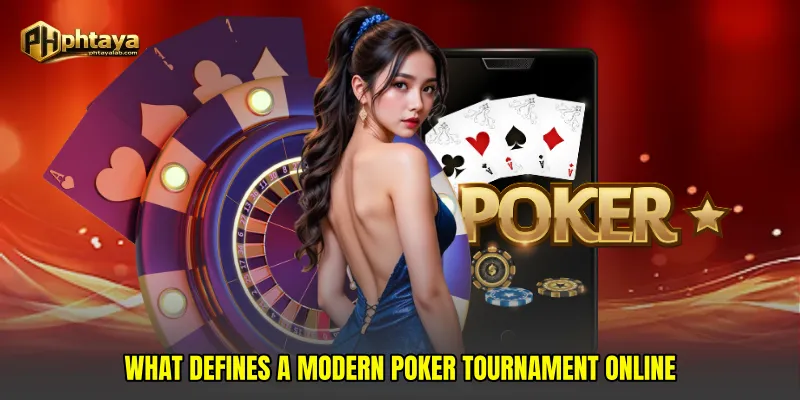 What defines a modern Poker tournament online